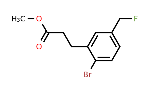 1806515-56-9 | Methyl 3-(2-bromo-5-(fluoromethyl)phenyl)propanoate