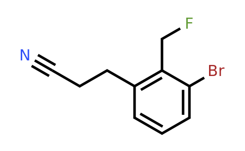 1806515-62-7 | 3-(3-Bromo-2-(fluoromethyl)phenyl)propanenitrile