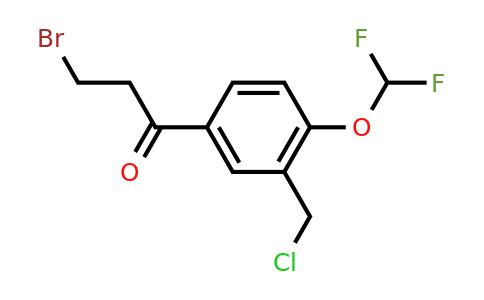 1806518-59-1 | 3-Bromo-1-(3-(chloromethyl)-4-(difluoromethoxy)phenyl)propan-1-one