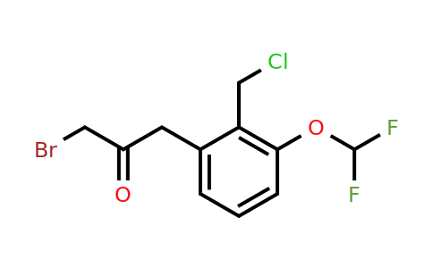 1806518-70-6 | 3-Bromo-1-(2-(chloromethyl)-3-(difluoromethoxy)phenyl)propan-2-one