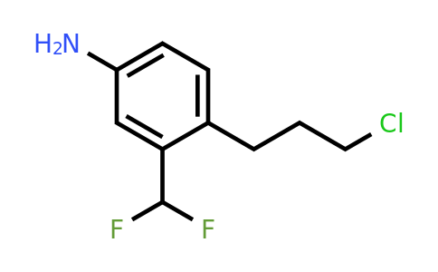 1806519-93-6 | 4-(3-Chloropropyl)-3-(difluoromethyl)aniline
