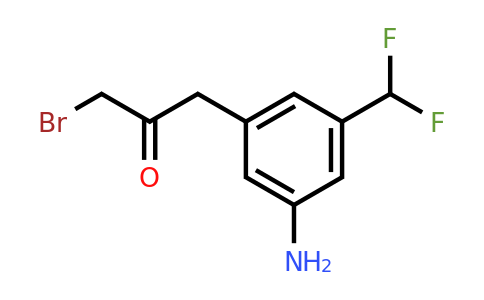 1806520-46-6 | 1-(3-Amino-5-(difluoromethyl)phenyl)-3-bromopropan-2-one