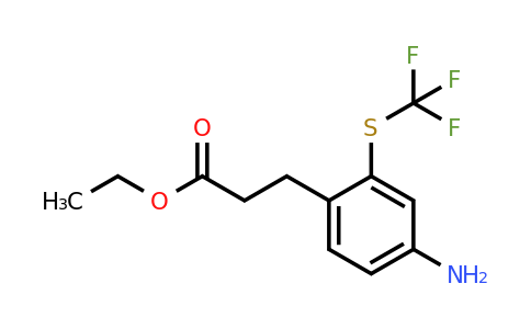1806521-35-6 | Ethyl 3-(4-amino-2-(trifluoromethylthio)phenyl)propanoate