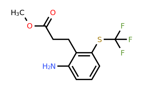 1806521-39-0 | Methyl 3-(2-amino-6-(trifluoromethylthio)phenyl)propanoate