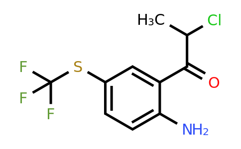 1806522-03-1 | 1-(2-Amino-5-(trifluoromethylthio)phenyl)-2-chloropropan-1-one