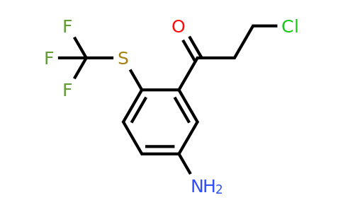 1806522-15-5 | 1-(5-Amino-2-(trifluoromethylthio)phenyl)-3-chloropropan-1-one