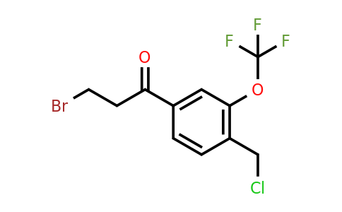 1806524-60-6 | 3-Bromo-1-(4-(chloromethyl)-3-(trifluoromethoxy)phenyl)propan-1-one