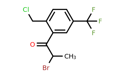 1806524-71-9 | 2-Bromo-1-(2-(chloromethyl)-5-(trifluoromethyl)phenyl)propan-1-one