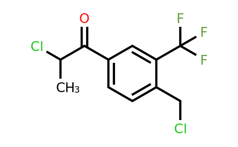 1806524-81-1 | 2-Chloro-1-(4-(chloromethyl)-3-(trifluoromethyl)phenyl)propan-1-one