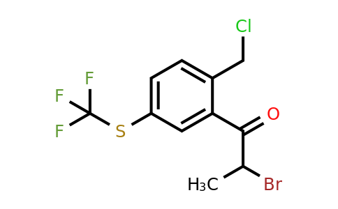 1806525-19-8 | 2-Bromo-1-(2-(chloromethyl)-5-(trifluoromethylthio)phenyl)propan-1-one