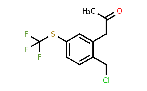 1806525-28-9 | 1-(2-(Chloromethyl)-5-(trifluoromethylthio)phenyl)propan-2-one