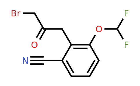 1806526-76-0 | 2-(3-Bromo-2-oxopropyl)-3-(difluoromethoxy)benzonitrile