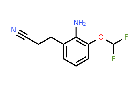 1806527-37-6 | 3-(2-Amino-3-(difluoromethoxy)phenyl)propanenitrile