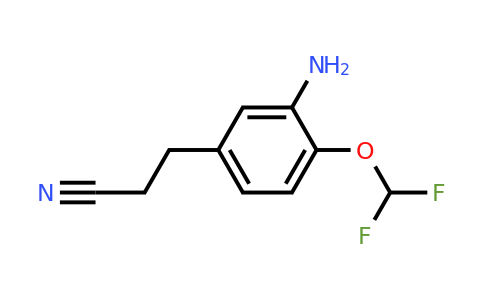 1806527-41-2 | 3-(3-Amino-4-(difluoromethoxy)phenyl)propanenitrile