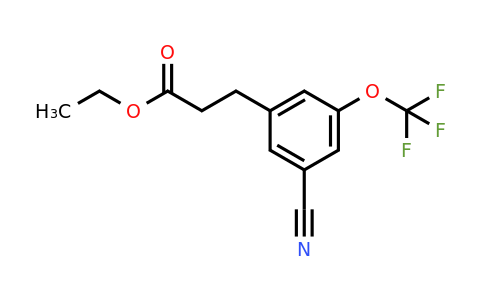 1806527-76-3 | Ethyl 3-(3-cyano-5-(trifluoromethoxy)phenyl)propanoate