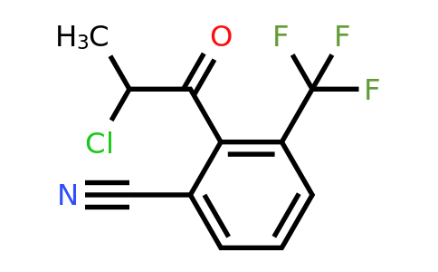 1806528-13-1 | 2-(2-Chloropropanoyl)-3-(trifluoromethyl)benzonitrile
