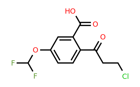 1806528-39-1 | 2-(3-Chloropropanoyl)-5-(difluoromethoxy)benzoic acid