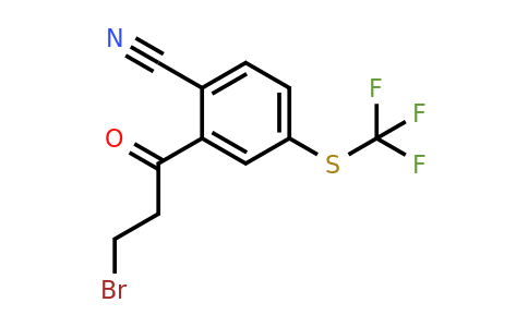 1806528-81-3 | 2-(3-Bromopropanoyl)-4-(trifluoromethylthio)benzonitrile
