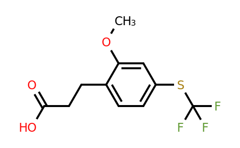 1806529-23-6 | 3-(2-Methoxy-4-(trifluoromethylthio)phenyl)propanoic acid
