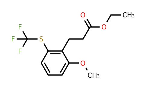 1806529-31-6 | Ethyl 3-(2-methoxy-6-(trifluoromethylthio)phenyl)propanoate