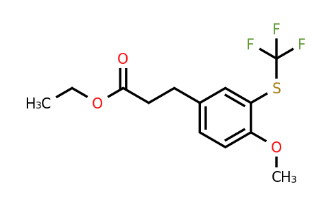 1806529-40-7 | Ethyl 3-(4-methoxy-3-(trifluoromethylthio)phenyl)propanoate