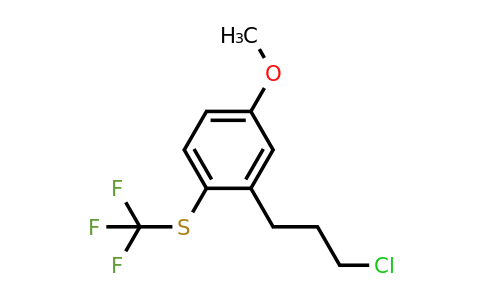 1806529-51-0 | 3-(3-Chloropropyl)-4-(trifluoromethylthio)anisole