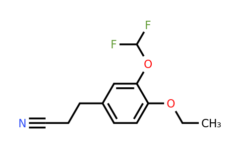 1806529-62-3 | 3-(Difluoromethoxy)-4-ethoxyphenylpropanenitrile