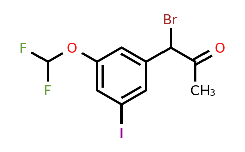 1806529-95-2 | 1-Bromo-1-(3-(difluoromethoxy)-5-iodophenyl)propan-2-one