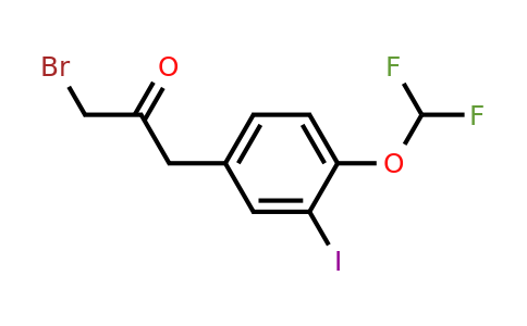1806530-00-6 | 1-Bromo-3-(4-(difluoromethoxy)-3-iodophenyl)propan-2-one