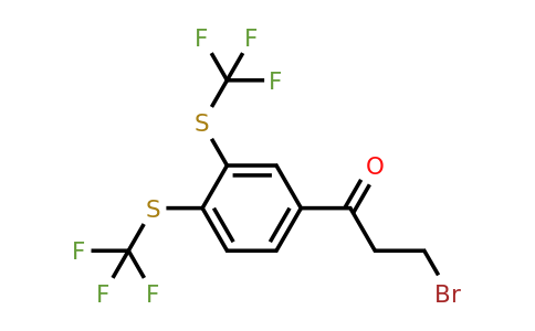 1806530-57-3 | 1-(3,4-Bis(trifluoromethylthio)phenyl)-3-bromopropan-1-one