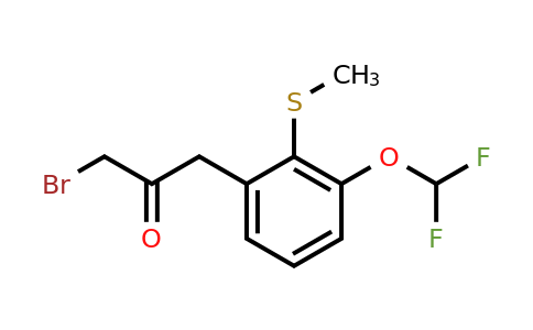 1806531-34-9 | 3-Bromo-1-(3-(difluoromethoxy)-2-(methylthio)phenyl)propan-2-one