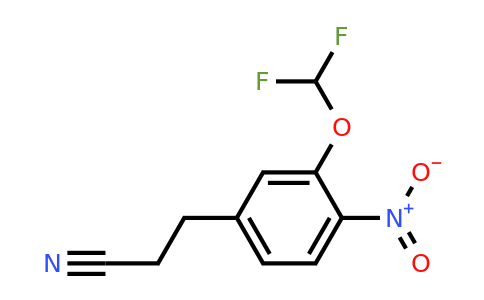 1806531-62-3 | 3-(Difluoromethoxy)-4-nitrophenylpropanenitrile