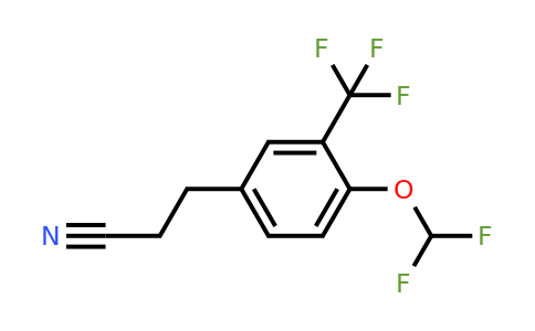 1806532-22-8 | 3-(4-(Difluoromethoxy)-3-(trifluoromethyl)phenyl)propanenitrile