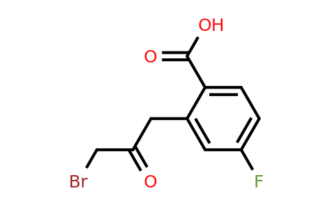 1806533-04-9 | 2-(3-Bromo-2-oxopropyl)-4-fluorobenzoic acid