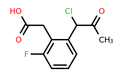 1806533-80-1 | 2-(1-Chloro-2-oxopropyl)-6-fluorophenylacetic acid