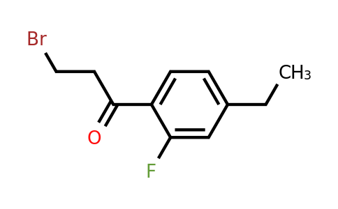 1806534-32-6 | 3-Bromo-1-(4-ethyl-2-fluorophenyl)propan-1-one