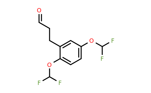 1806534-85-9 | (2,5-Bis(difluoromethoxy)phenyl)propanal