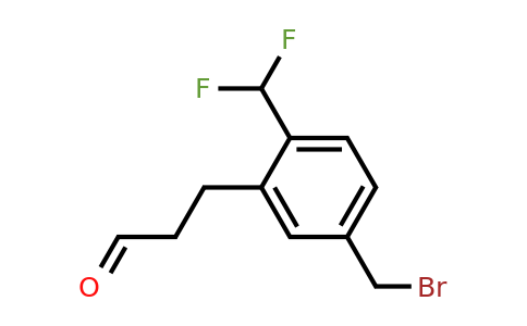 1806535-39-6 | 3-(5-(Bromomethyl)-2-(difluoromethyl)phenyl)propanal