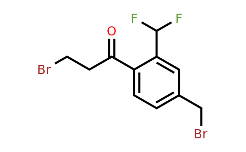 1806535-41-0 | 3-Bromo-1-(4-(bromomethyl)-2-(difluoromethyl)phenyl)propan-1-one