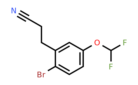 1806535-81-8 | 3-(2-Bromo-5-(difluoromethoxy)phenyl)propanenitrile