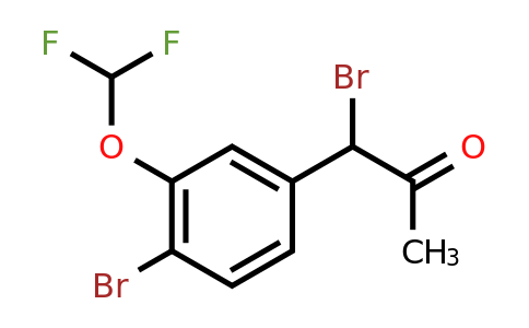 1806536-04-8 | 1-Bromo-1-(4-bromo-3-(difluoromethoxy)phenyl)propan-2-one