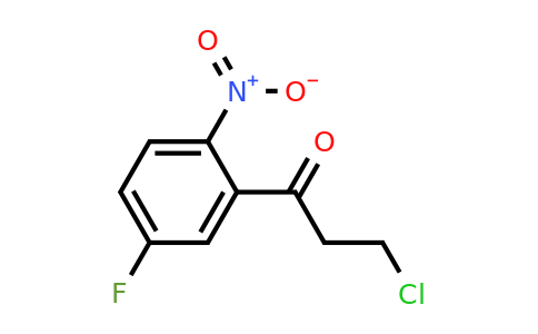 1806536-18-4 | 3-Chloro-1-(5-fluoro-2-nitrophenyl)propan-1-one
