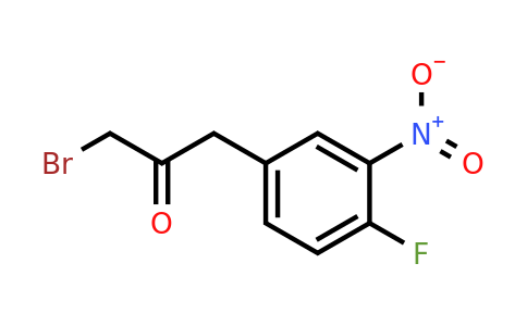 1806536-19-5 | 1-Bromo-3-(4-fluoro-3-nitrophenyl)propan-2-one