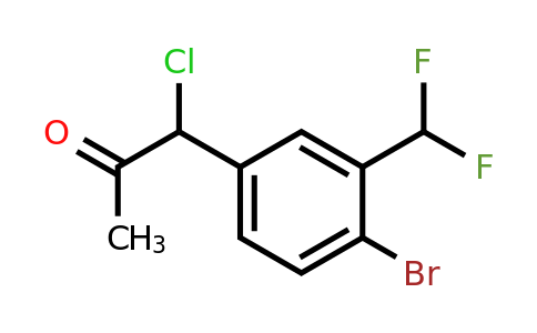 1806536-28-6 | 1-(4-Bromo-3-(difluoromethyl)phenyl)-1-chloropropan-2-one
