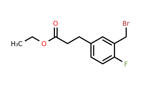 1806536-94-6 | Ethyl 3-(bromomethyl)-4-fluorophenylpropanoate