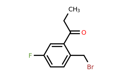 1806537-35-8 | 1-(2-(Bromomethyl)-5-fluorophenyl)propan-1-one