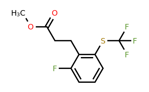 1806537-70-1 | Methyl 3-(2-fluoro-6-(trifluoromethylthio)phenyl)propanoate