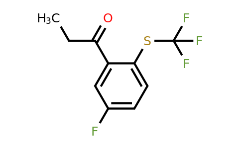 1806537-99-4 | 1-(5-Fluoro-2-(trifluoromethylthio)phenyl)propan-1-one