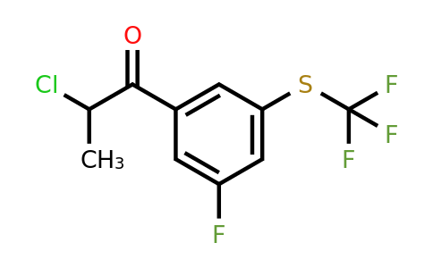 1806538-06-6 | 2-Chloro-1-(3-fluoro-5-(trifluoromethylthio)phenyl)propan-1-one