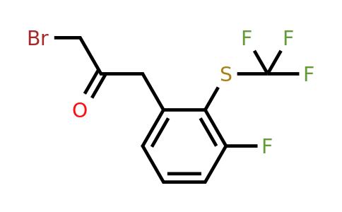 1806538-28-2 | 1-Bromo-3-(3-fluoro-2-(trifluoromethylthio)phenyl)propan-2-one